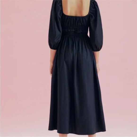 NWT Reformation Bennie midi dress in black - Picture 6 of 15